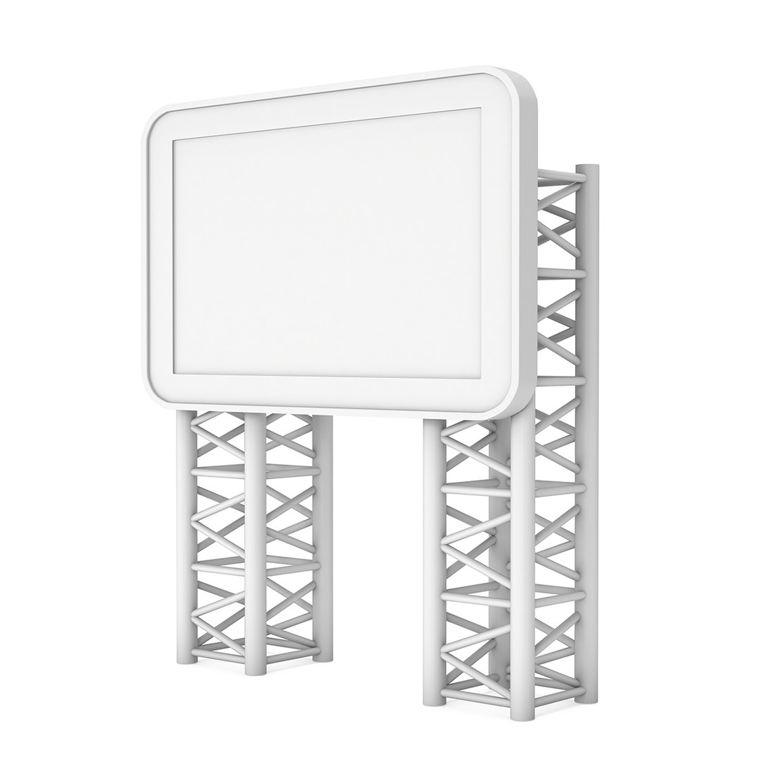 3D Lcd Screen Stand Blank Model - TurboSquid 1465584