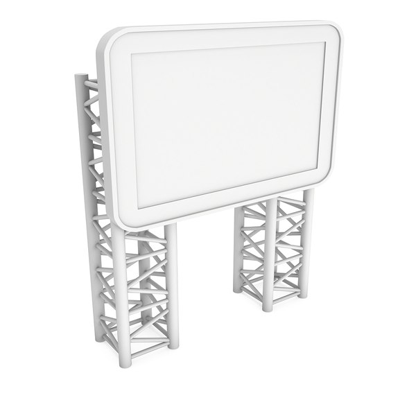 3D lcd screen stand blank model