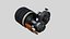 3D Electric Motor engine for Cars with section-ANIMATED model