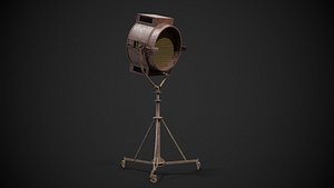 3D model Industrial Vintage Film Spotlight