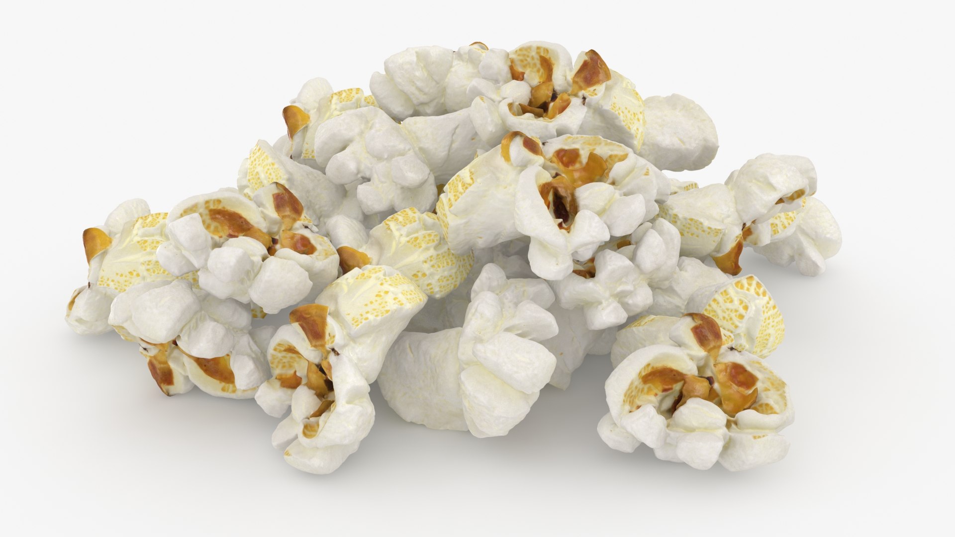 Popcorn 02 Pile 3D Model - TurboSquid 2260269
