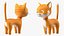 Small and Funny Cartoon Cat model