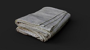cloth folded pile set 1 PBR photogrammetry 3D model