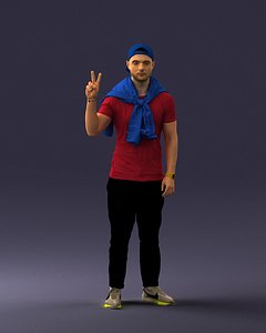 man posed 3D