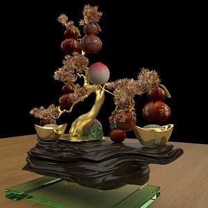 3D model Chinese gourd tree