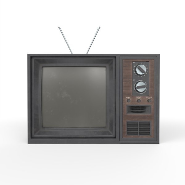 3D model old tv