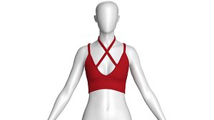3D model Girls Fashion Bralette V6