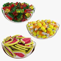 Jelly sweet glass bowls