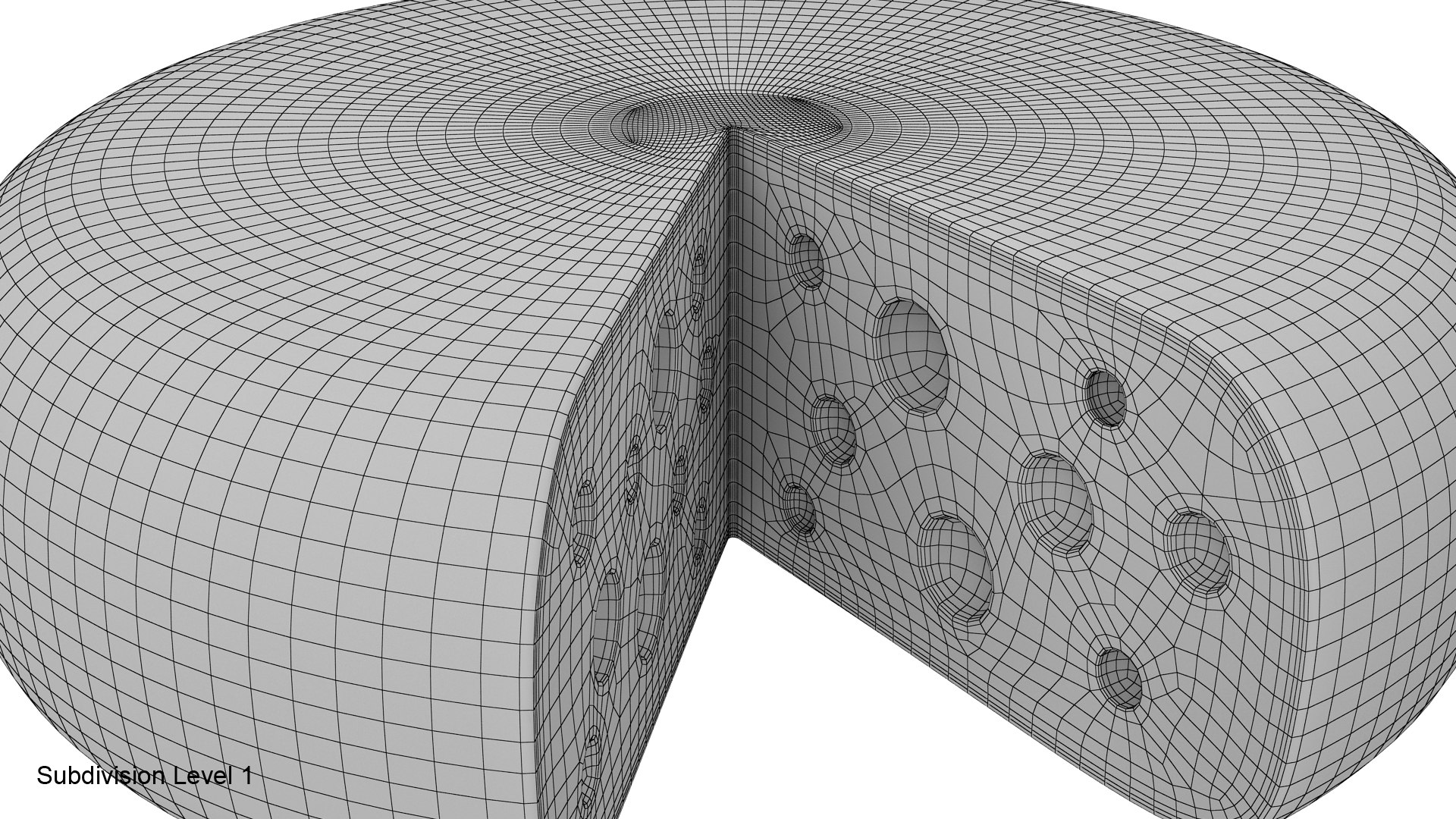 Cheese slice wheel 3D - TurboSquid 1655217