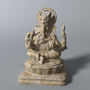 3d model ganesha statue