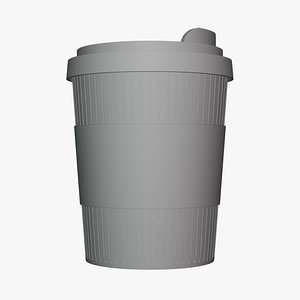 Coffee Cup - Geometry Only No Textures No Materials 3D