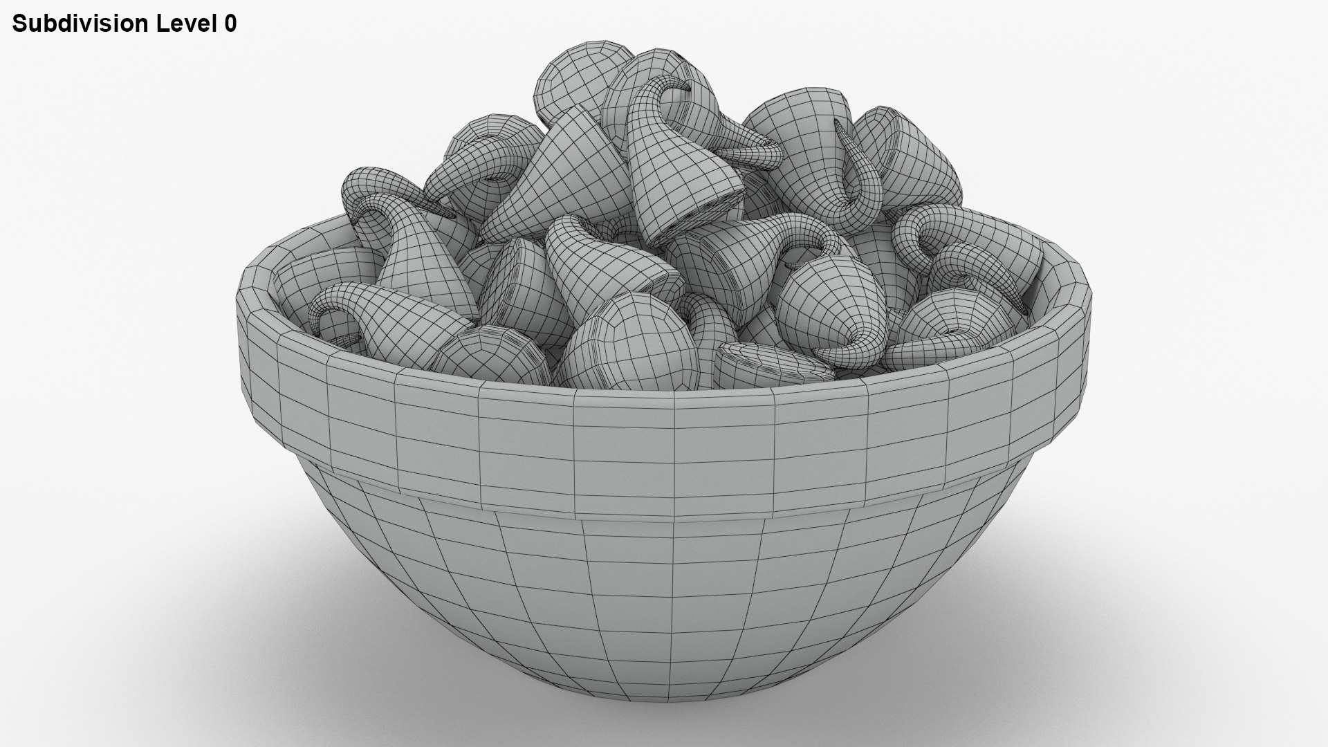 Chocolate Chips in a Glass Bowl model - TurboSquid 1818751