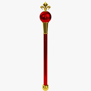 heraldic scepter 3D model