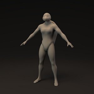 Ninja Turtle Female Lo Poly Base Mesh