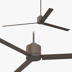 3D model 60 Status Oil Rubbed Bronze Damp Ceiling Fan