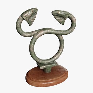 The Greek Caduceus Statue