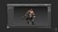 Стилизованный воин 06 - Магнус Мужской боец Фэнтези Персонажи - Человек Топор Средневековый герой - 55