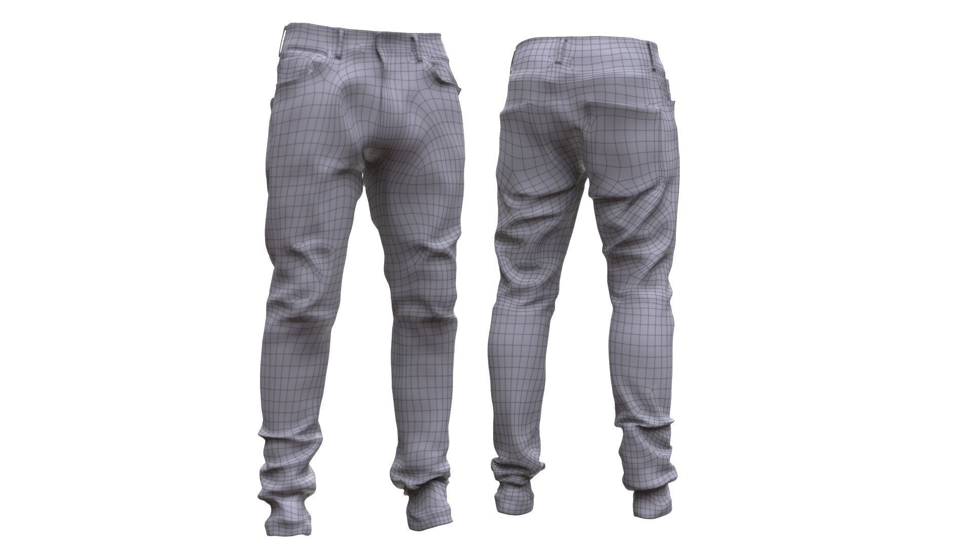 3D Man And Woman In Jeans 56 Model - TurboSquid 2354963