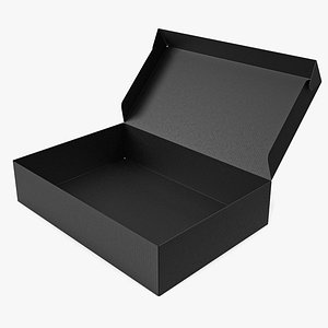 Cardboard box black 03