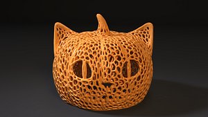printing cheshire pumpkin halloween model