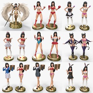 3D model Anime WOMAN 3d printing - ULTIMATE PACK