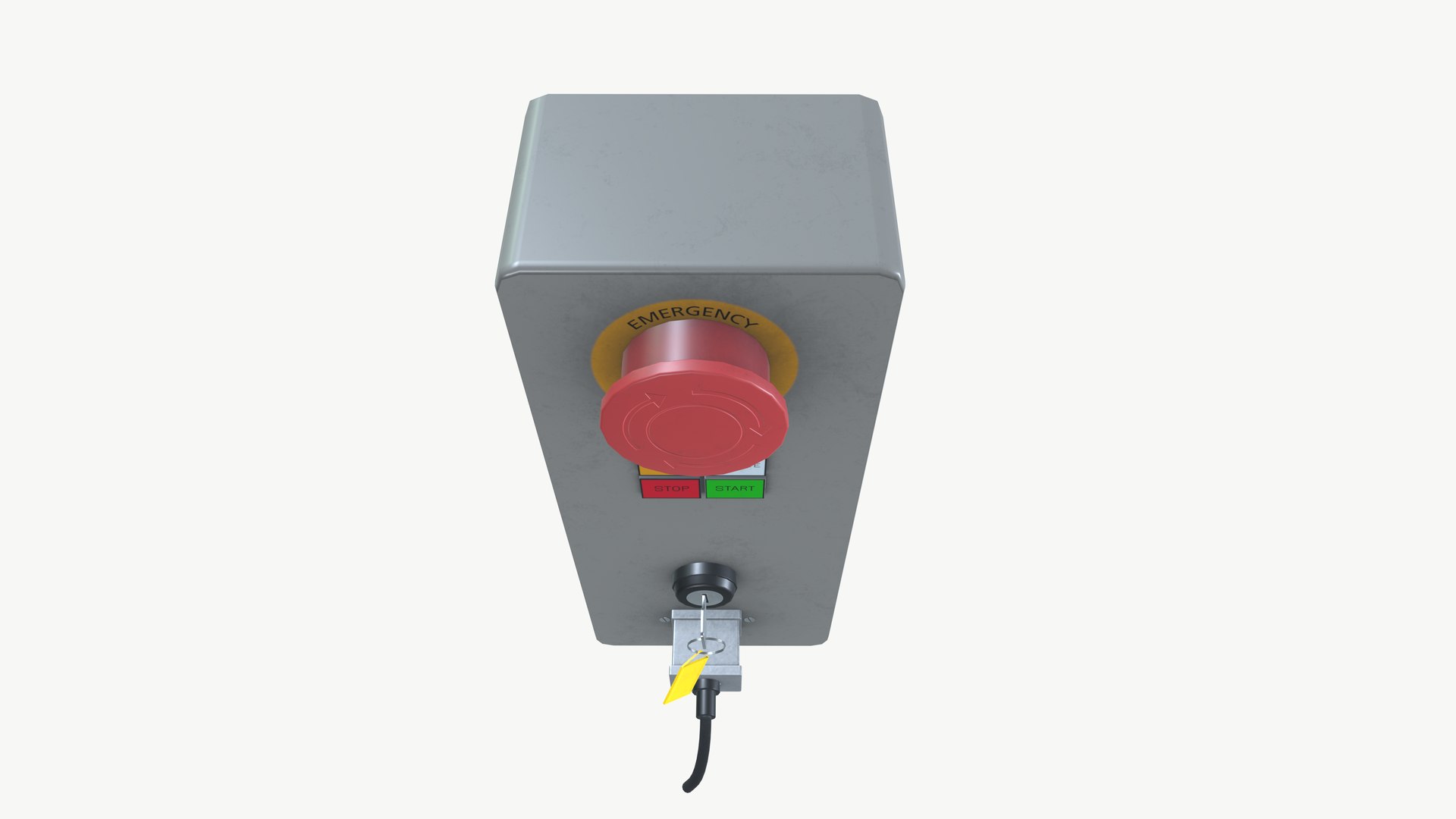 Emergency Stop Control Box 3D Model - TurboSquid 2496960