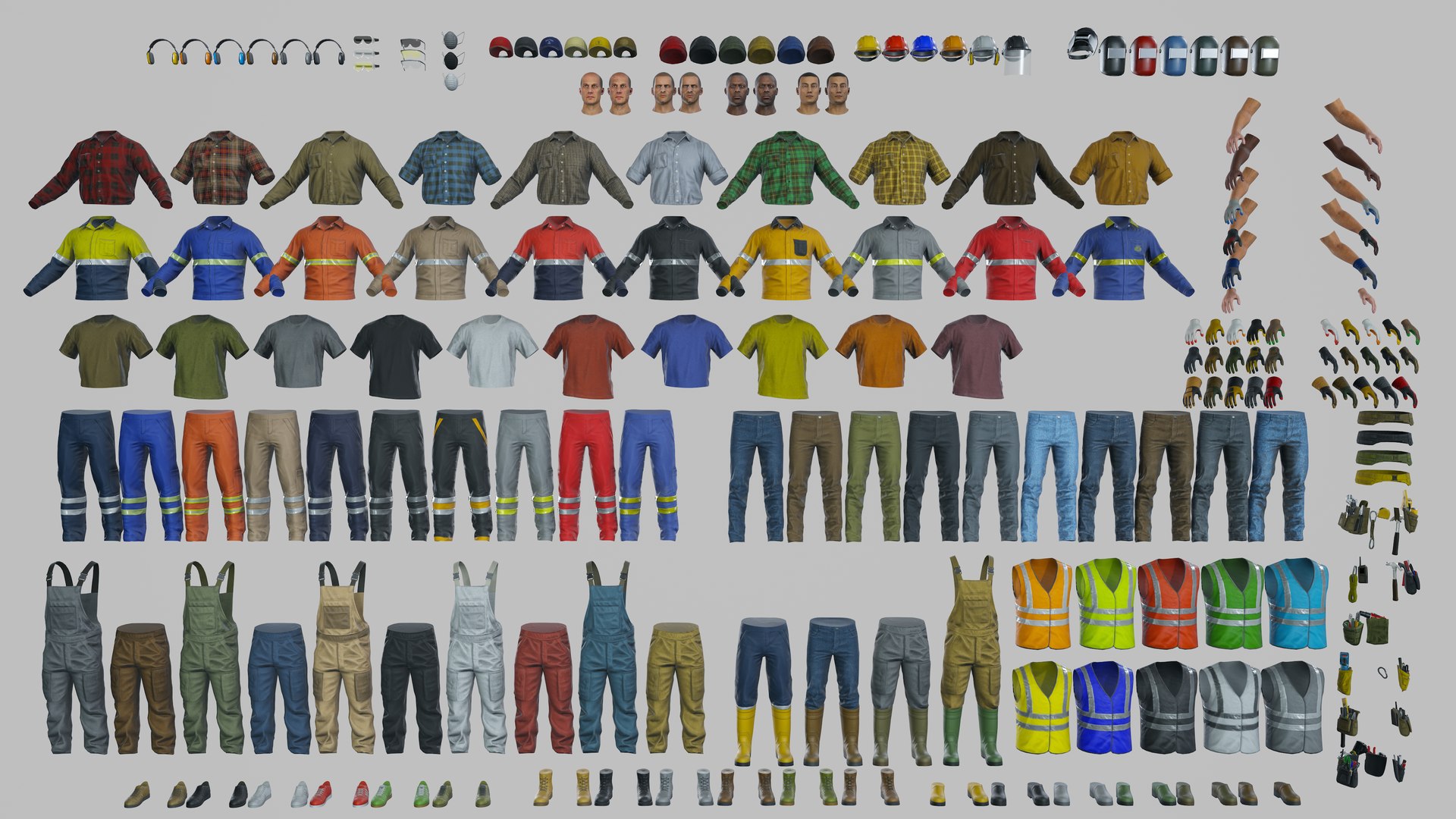 Workers Modular Character 3D model https://p.turbosquid.com/ts-thumb/lq/dtLrjh/C9/all_content/png/1759257200/1920x1080/fit_q87/cadf37c4fbbb45285176735ba96cd90e4ccefe87/all_content.jpg