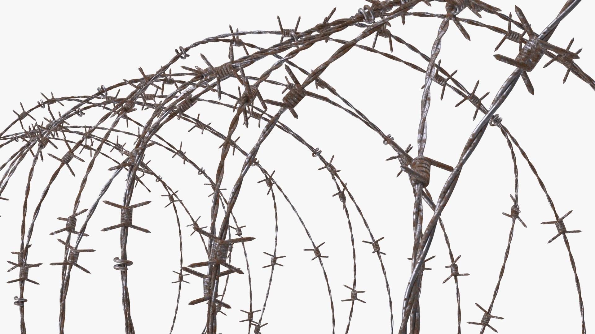 3D Spiral Razor Wire Obstacle - TurboSquid 1715661