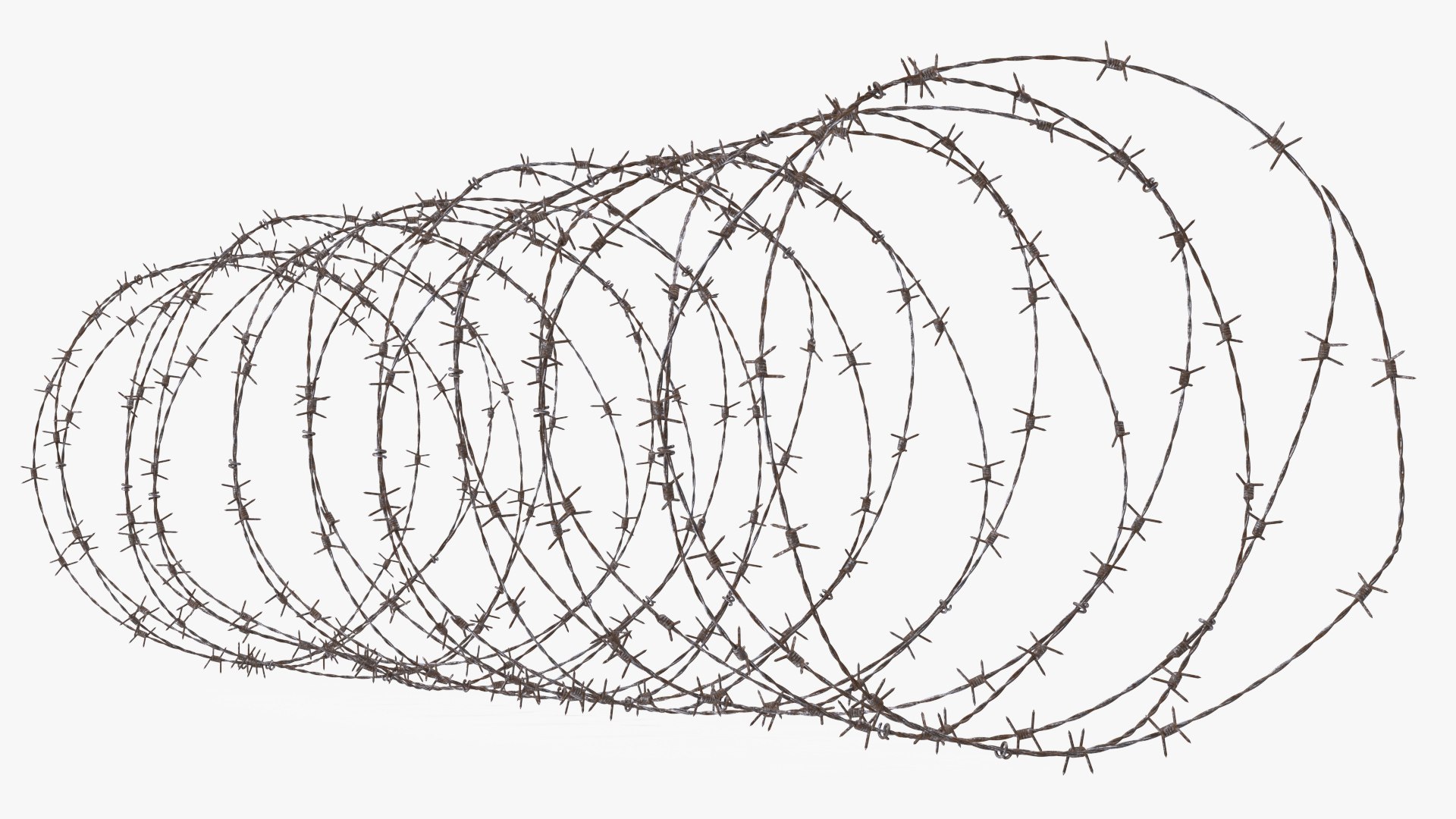 3D Spiral Razor Wire Obstacle - TurboSquid 1715661