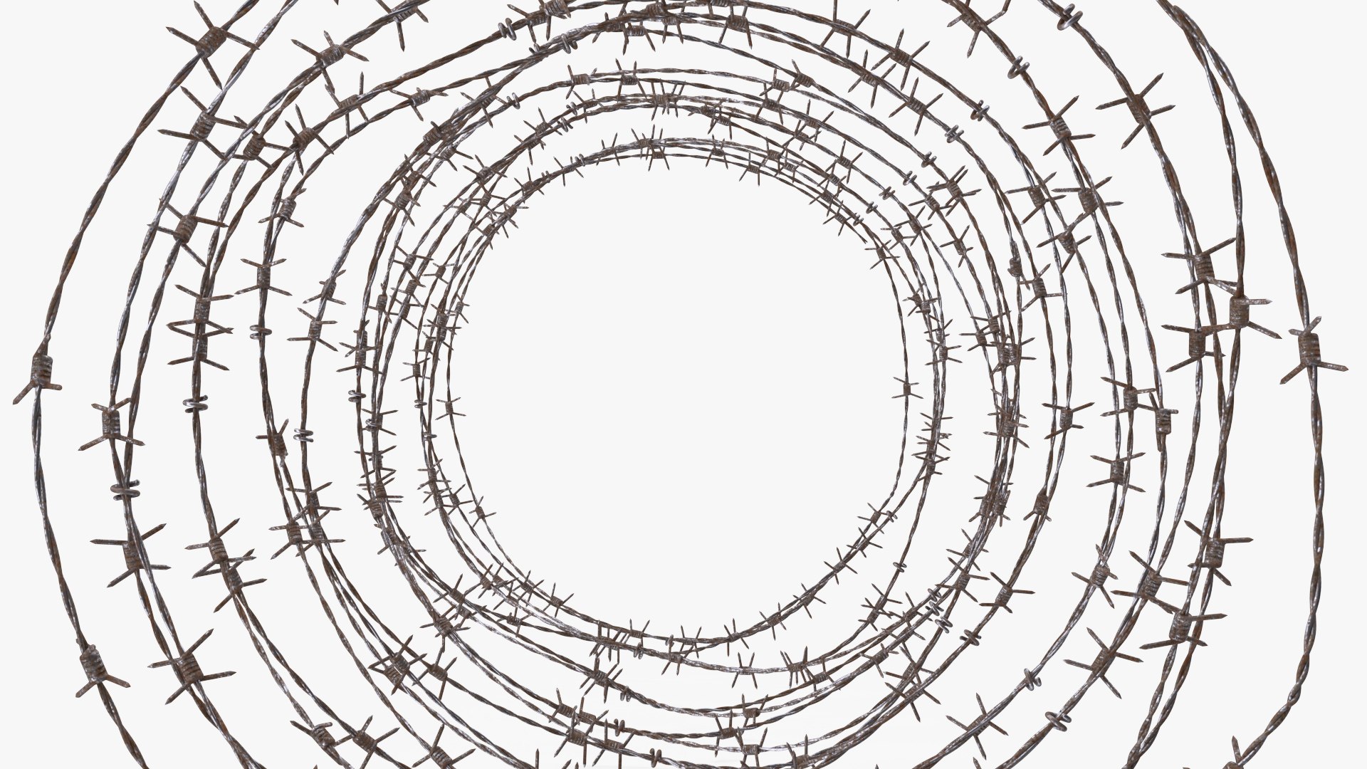 3D Spiral Razor Wire Obstacle - TurboSquid 1715661