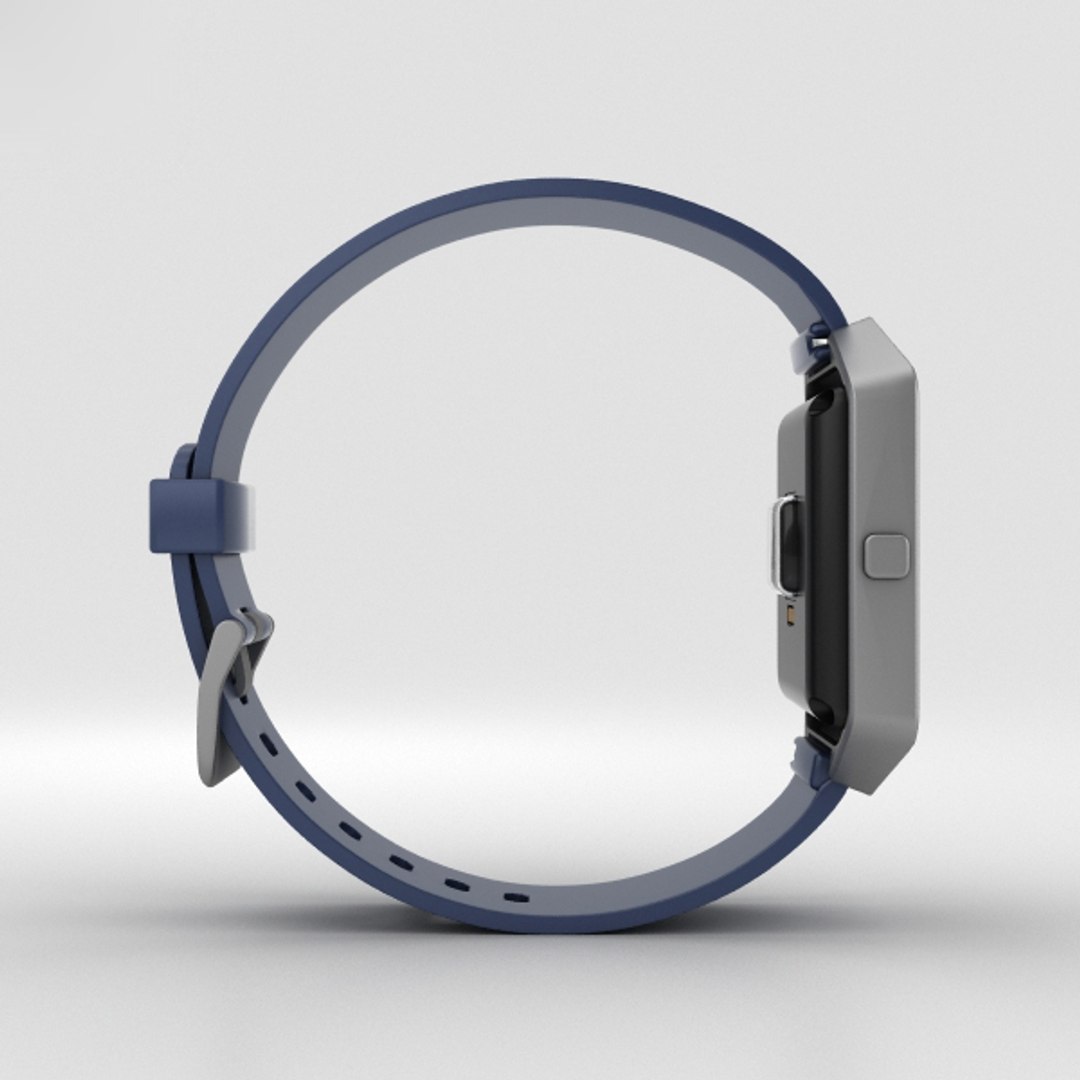3D Model Fitbit Blaze Blue - TurboSquid 1322725