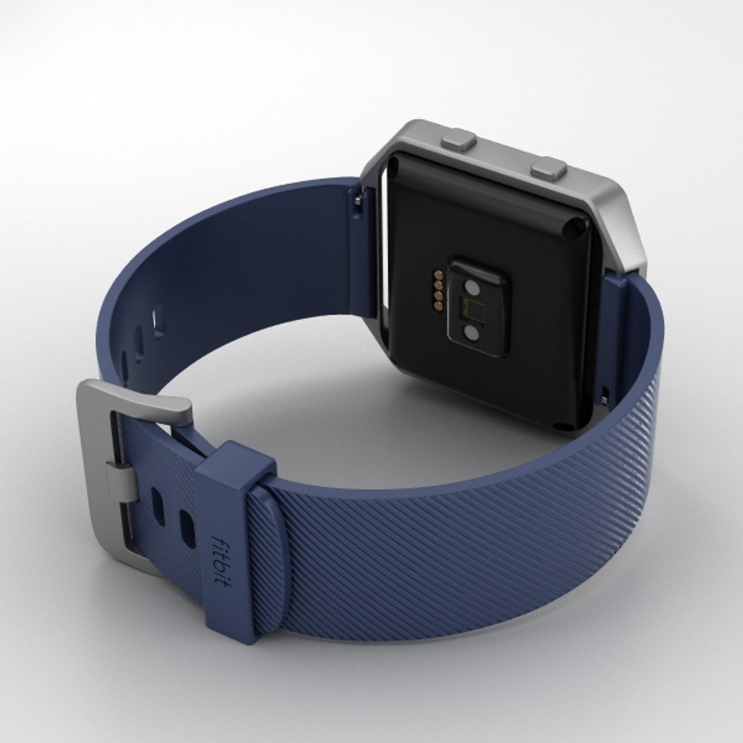 3D Model Fitbit Blaze Blue - TurboSquid 1322725