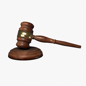 Judge gavel model