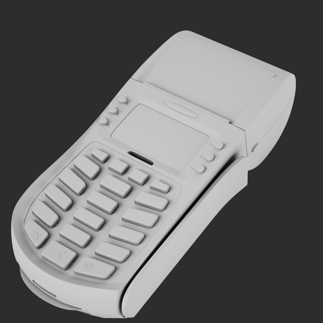 Pos Terminal Hypercom Optimum 3d Model