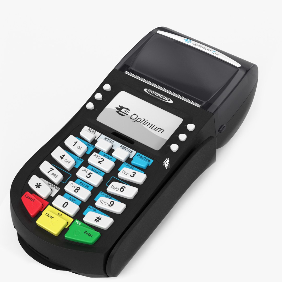 Pos Terminal Hypercom Optimum 3d Model