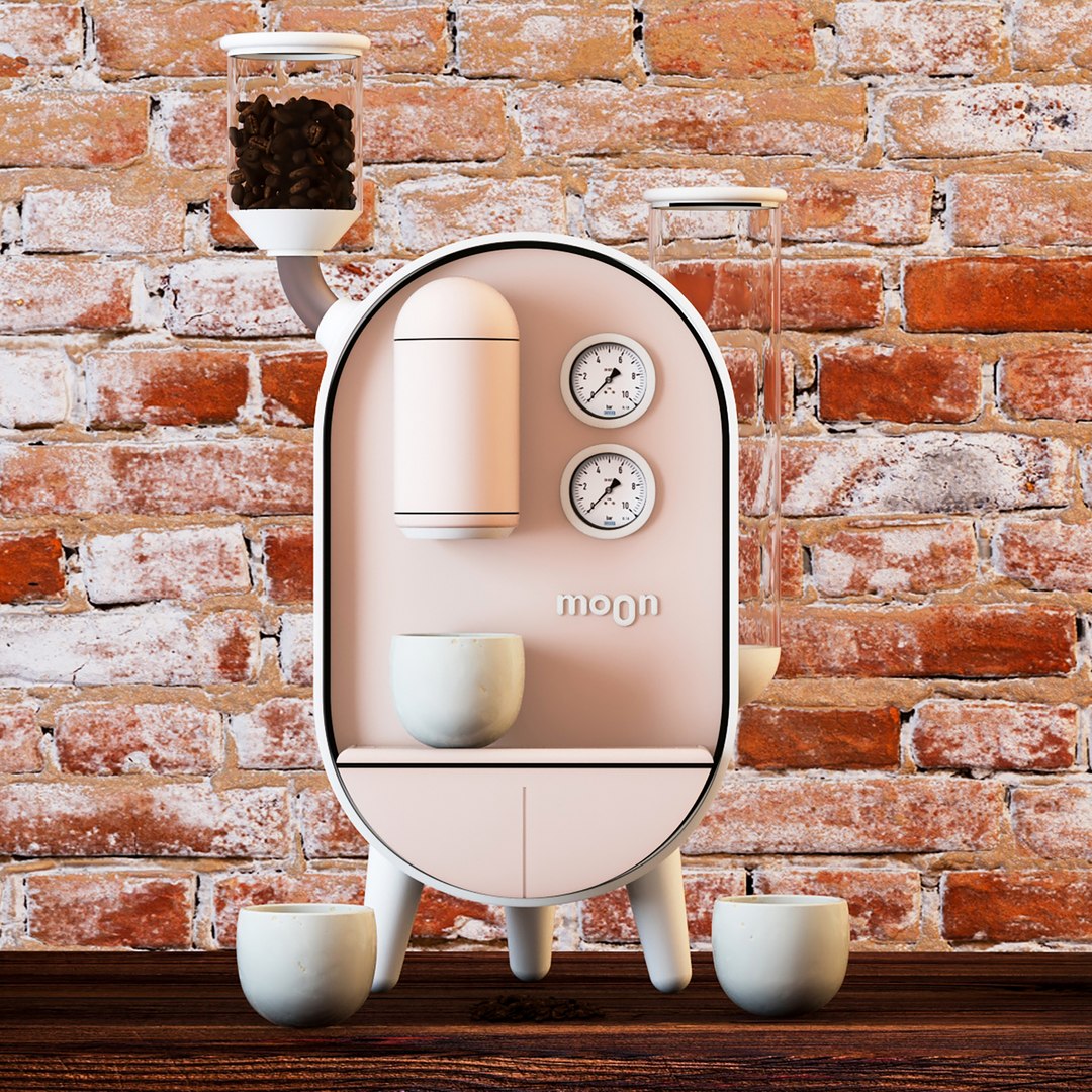 3D Moon Coffee Maker Cm - TurboSquid 1652599