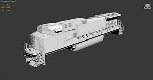 Bnsf Dash 9 accurate (non textured)