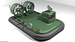 hovercraft military 3D