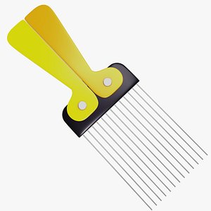 3d model afro comb