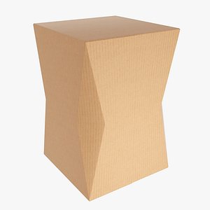 3D packaging box corner model
