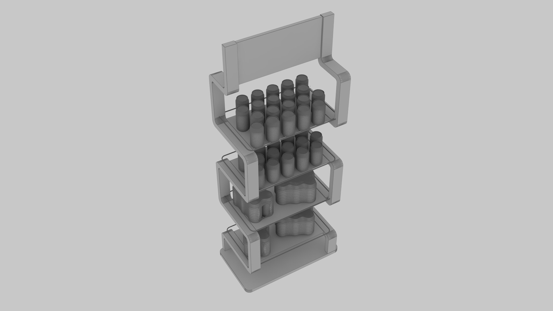 Shelves Display Model - TurboSquid 2129874