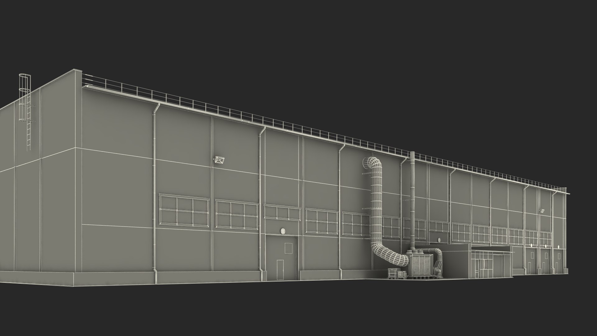 Production Center Building 3D Model - TurboSquid 2422405
