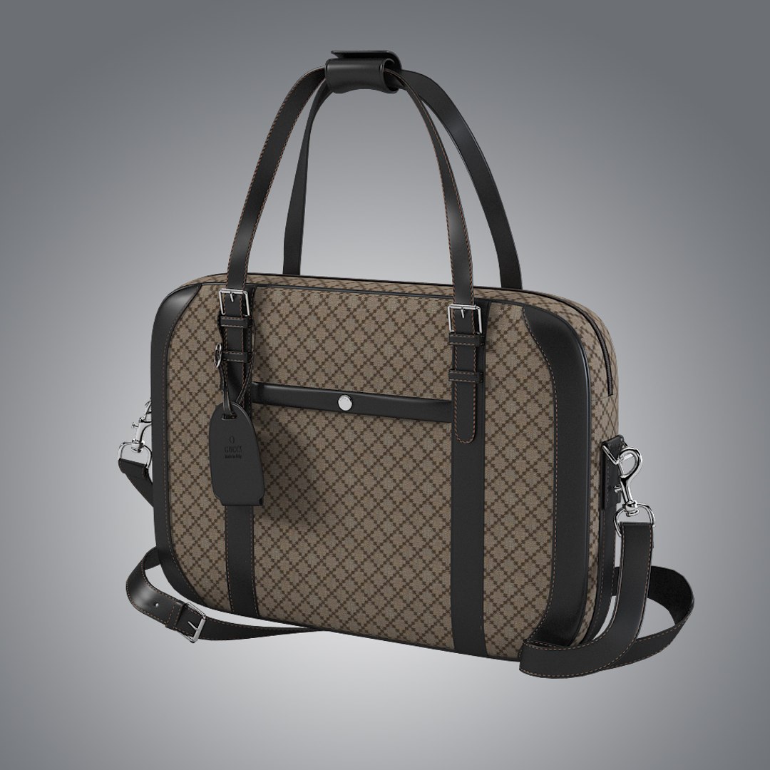 3d model gucci diamante briefcase