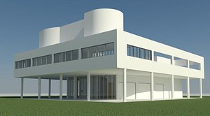 Le Corbusier Villa Savoye 3D model