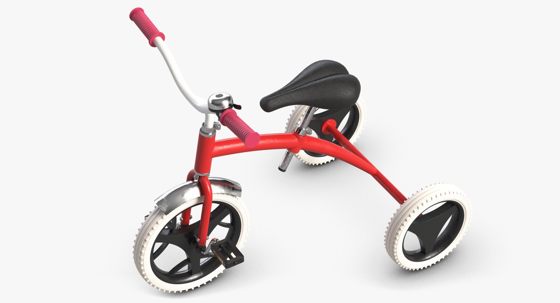 3d Children S Tricycle Toy Model