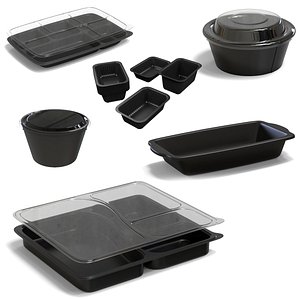 3D model Takeaway Packaging Essentials