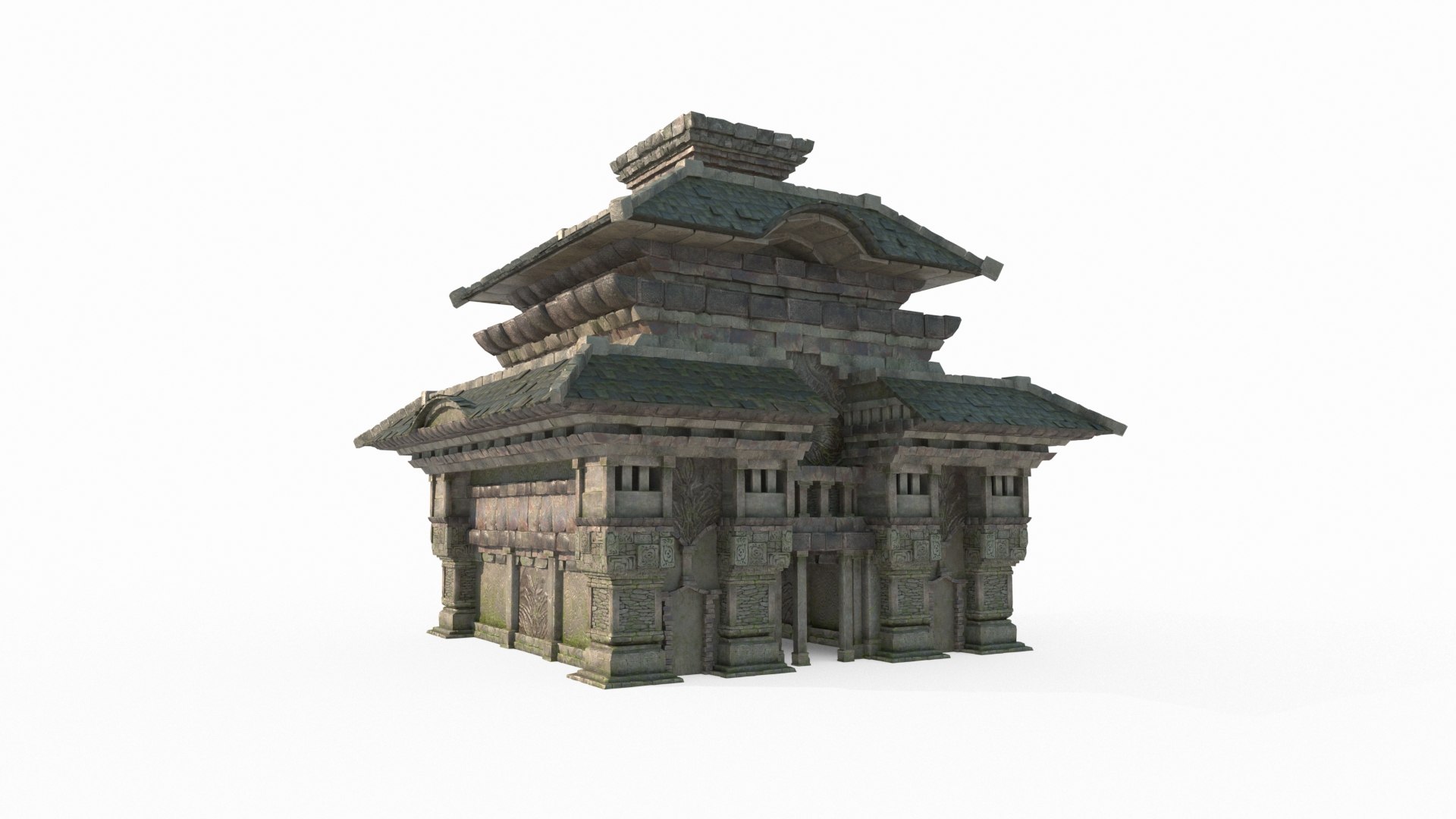 3D Ancient Architectural Relics And Houses - TurboSquid 2147112