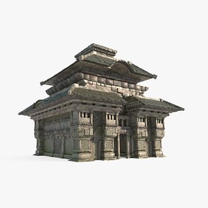3D Ancient architectural relics and houses