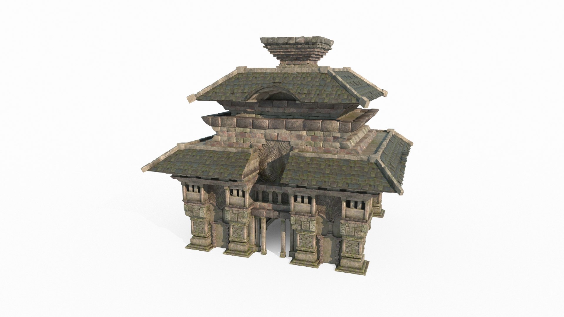 3D Ancient Architectural Relics And Houses - TurboSquid 2147112