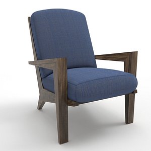 wooden chair 3D